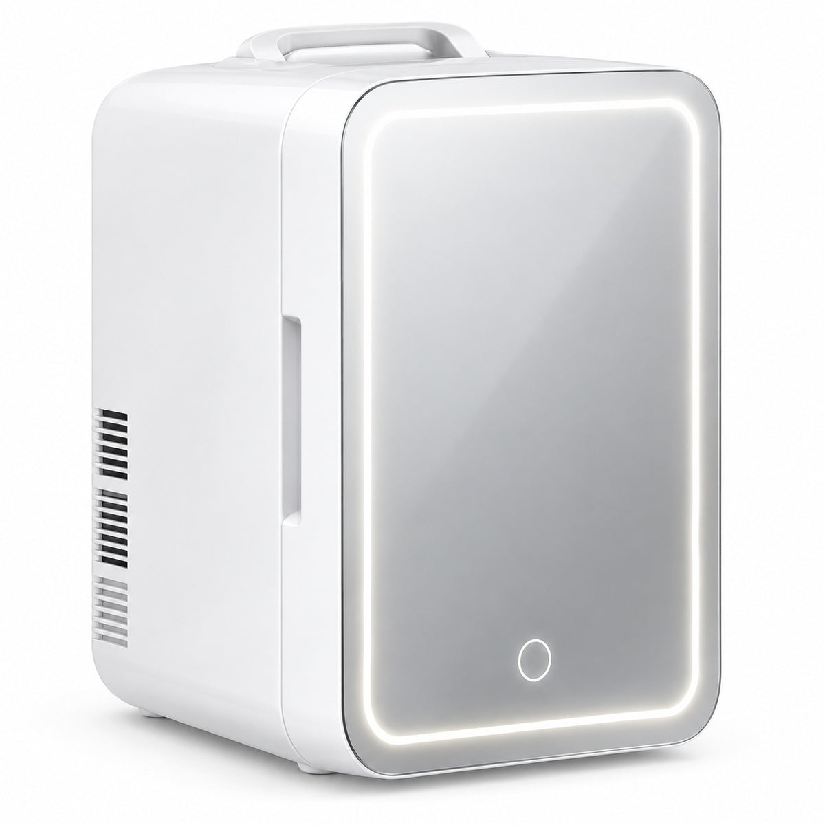 P4A Skincare Mini Fridge with Mirror & Soft Light - White - main