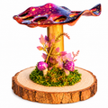 Mushroom Makeup Brush Holder for a Whimsical Vanity - 1