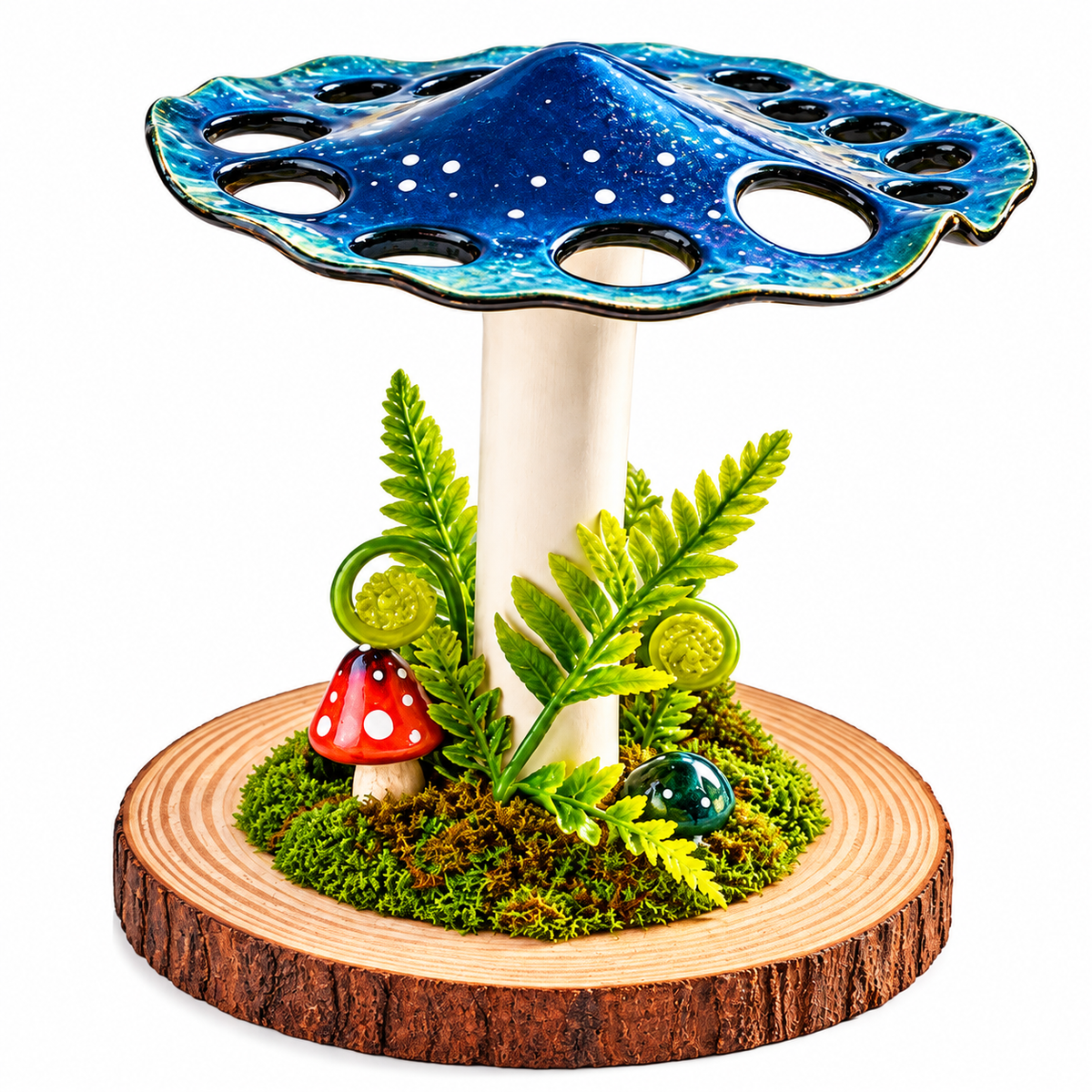 Mushroom Makeup Brush Holder for a Whimsical Vanity - 6
