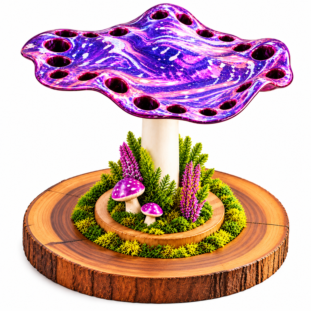 Mushroom Makeup Brush Holder for a Whimsical Vanity - 10