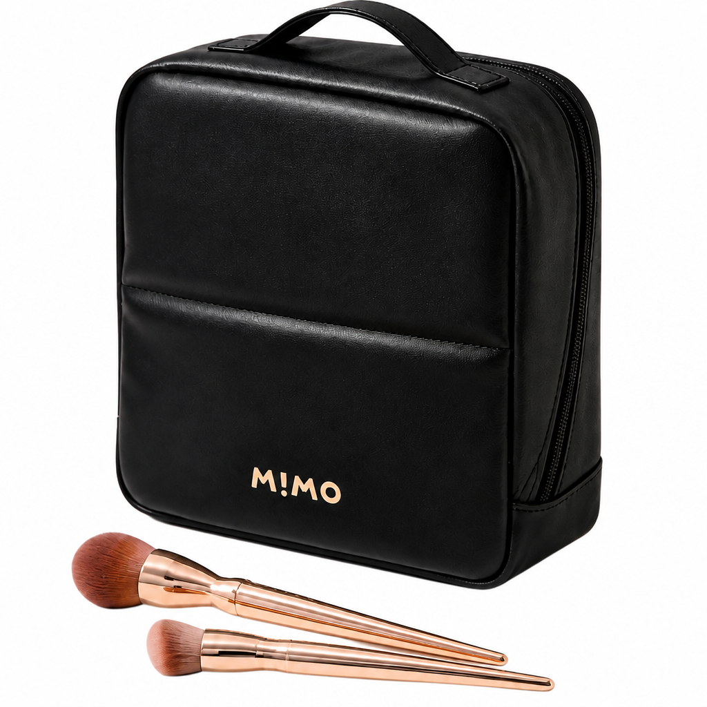 MIMO Travel Makeup Bag with Dividers & Luggage Strap - 3