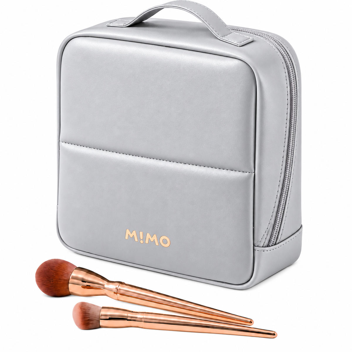 MIMO Travel Makeup Bag with Dividers & Luggage Strap - 10