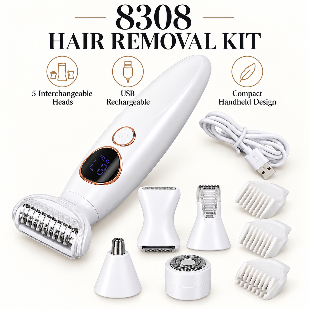 8308 Multi-Head Personal Grooming Set - Image 2