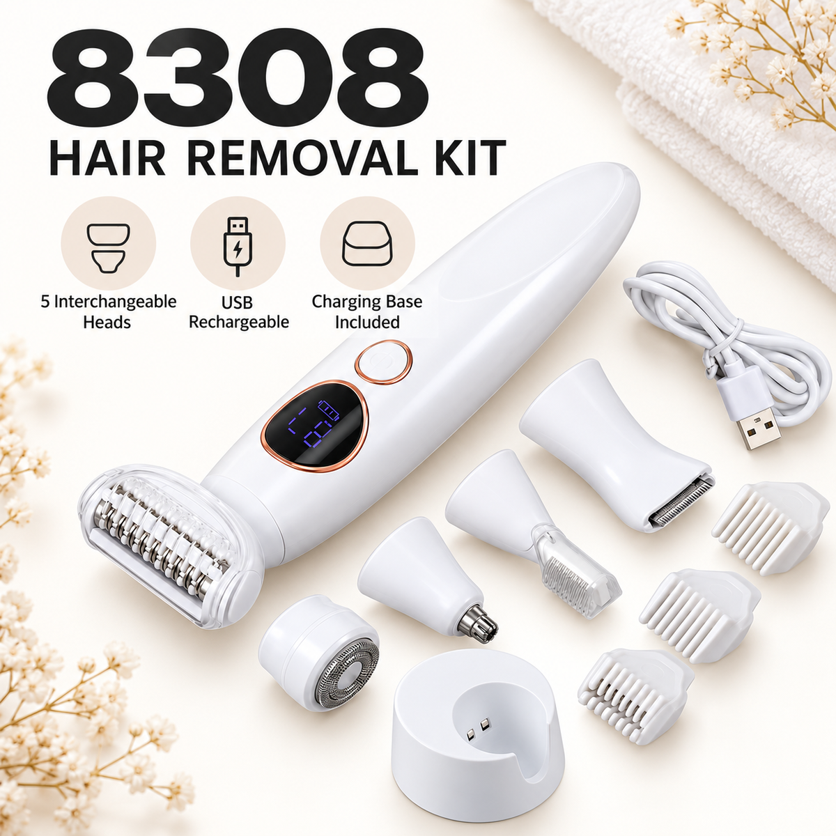 8308 Multi-Head Personal Grooming Set - Image 6