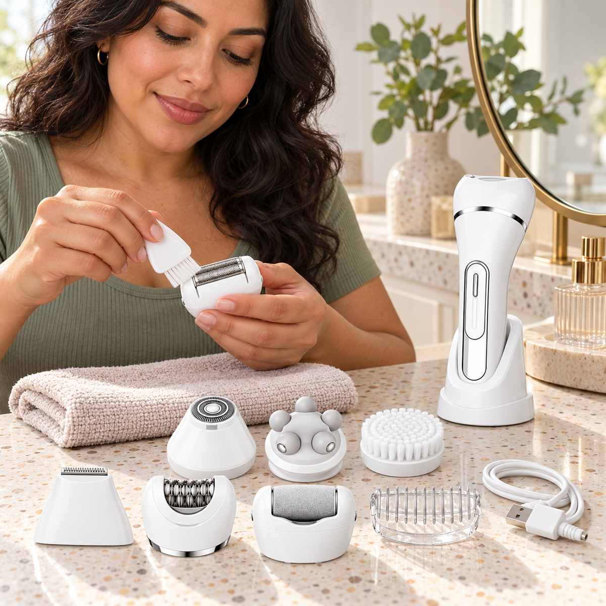 227 7-in-1 Personal Grooming Set with Base - Image 12